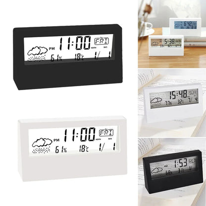 Thermo-Hygrometer Clock with Weather Display