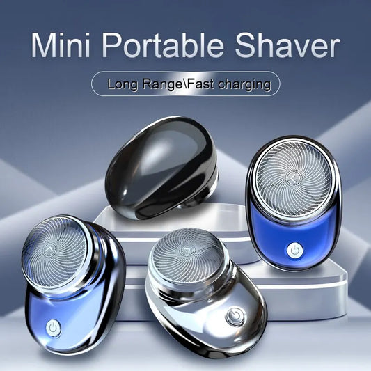 Electric Mini Pocket Travel Razor Portable Wireless Charging Detachable Beard & Body Hair Trimmer