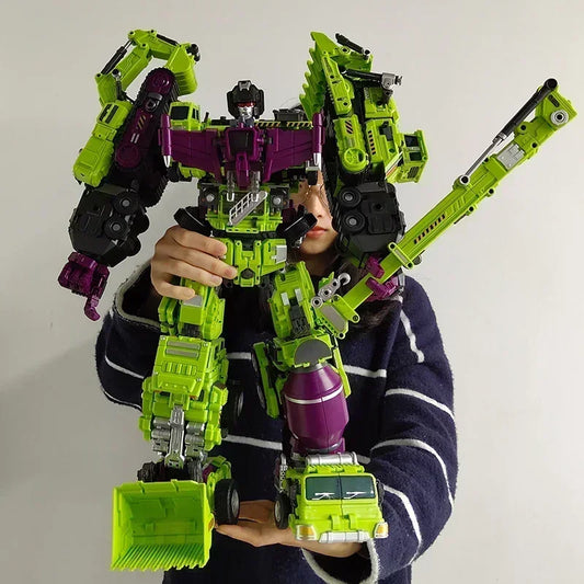 Figurine articulée 6 en 1 NBK 42 cm Devastator KO Robot Car Combiner