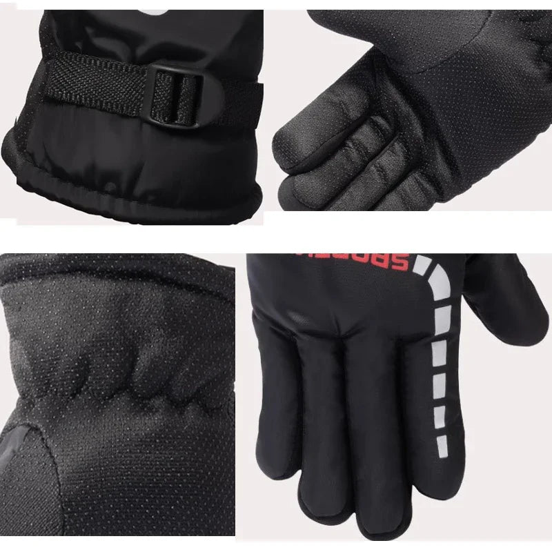 Winter Thermal Cycling Gloves - Anti-Slip for Skiing