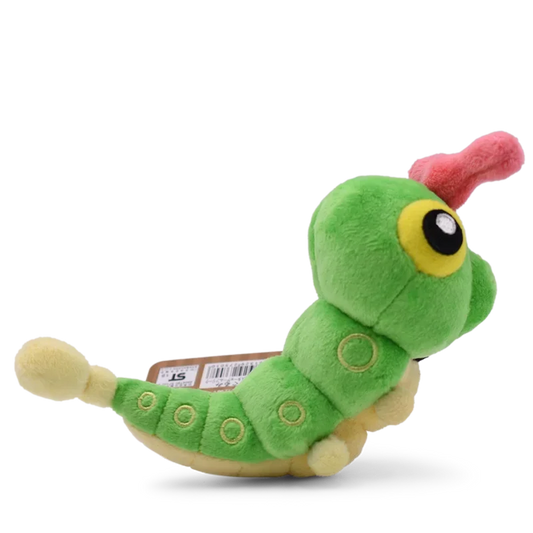 Peluche chenille verte