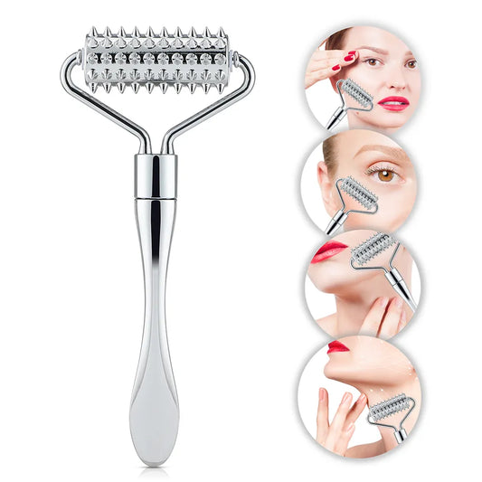 facial massage, facial spatula, face massage roller, roller for face, skin massager, beauty massager, stainless steel face roller, beauty roller