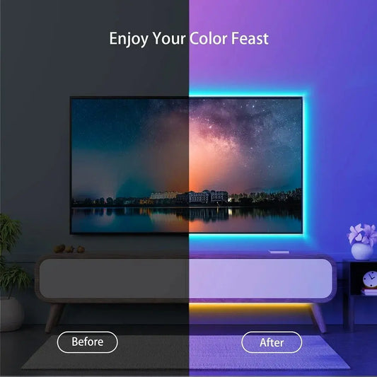 Bandes lumineuses à LED RVB avec Bluetooth et télécommande