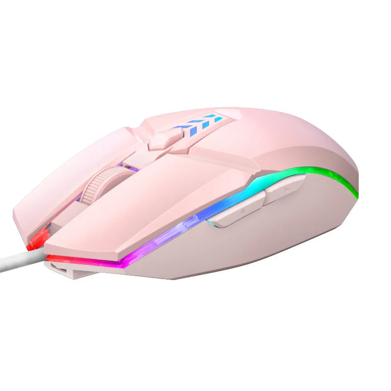 Souris de jeu filaire USB rétroéclairée - 1600 DPI 6 boutons