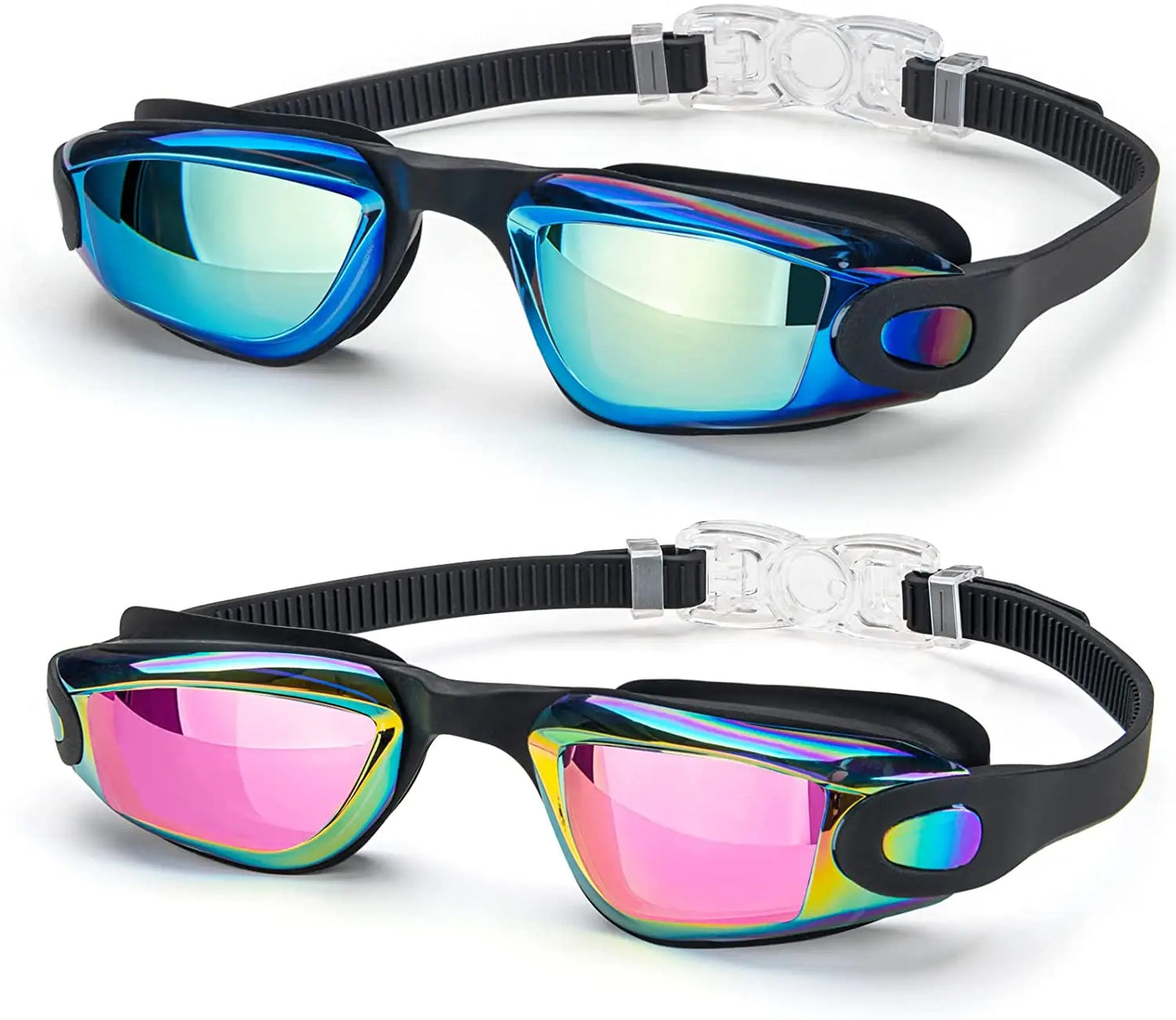 Adjustable Professional Swimming Goggles - Colorful Electroplating
