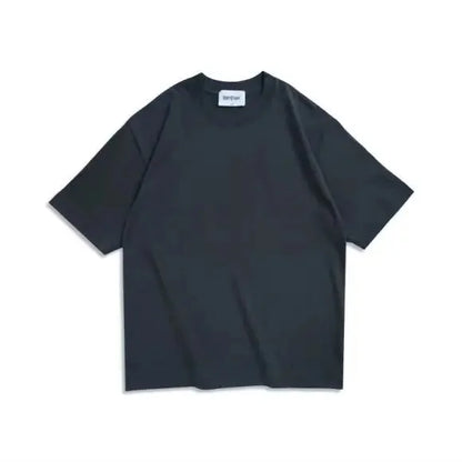 T-shirt d'été unisexe surdimensionné marron - streetwear coréen décontracté