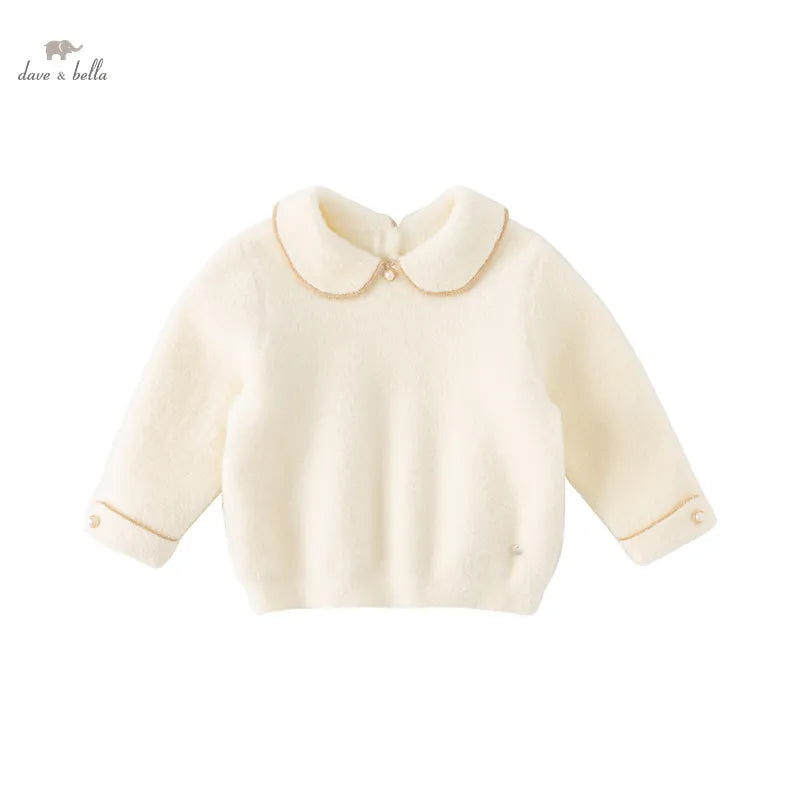 Sweet Knitted Sweater for Girls