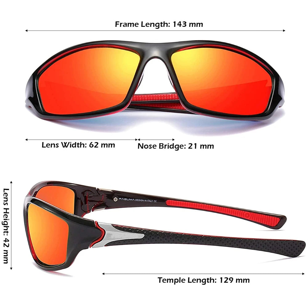 Polarisierte UV400 Sonnenbrille Unisex Outdoor Sport Angeln Autofahren Brille