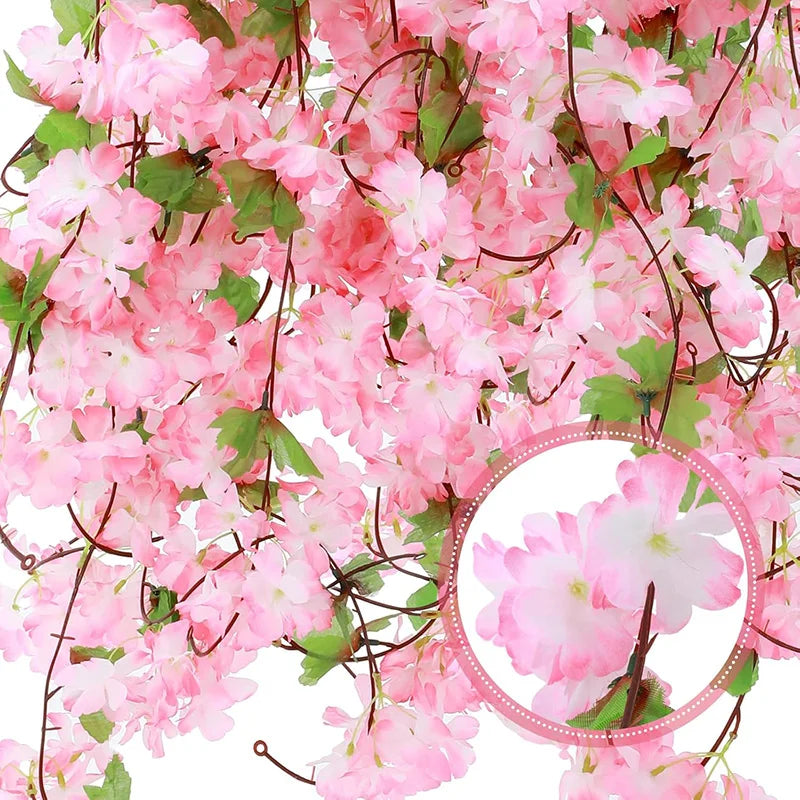 Silk Cherry Blossom Sakura Garland Home & Party Decoration