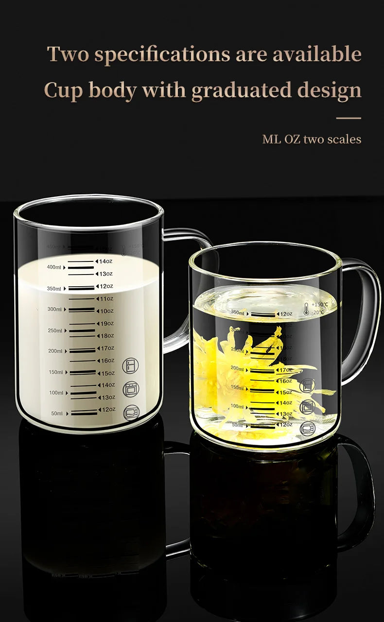 Gobelets doseurs borosilicatés multifonctions de qualité alimentaire