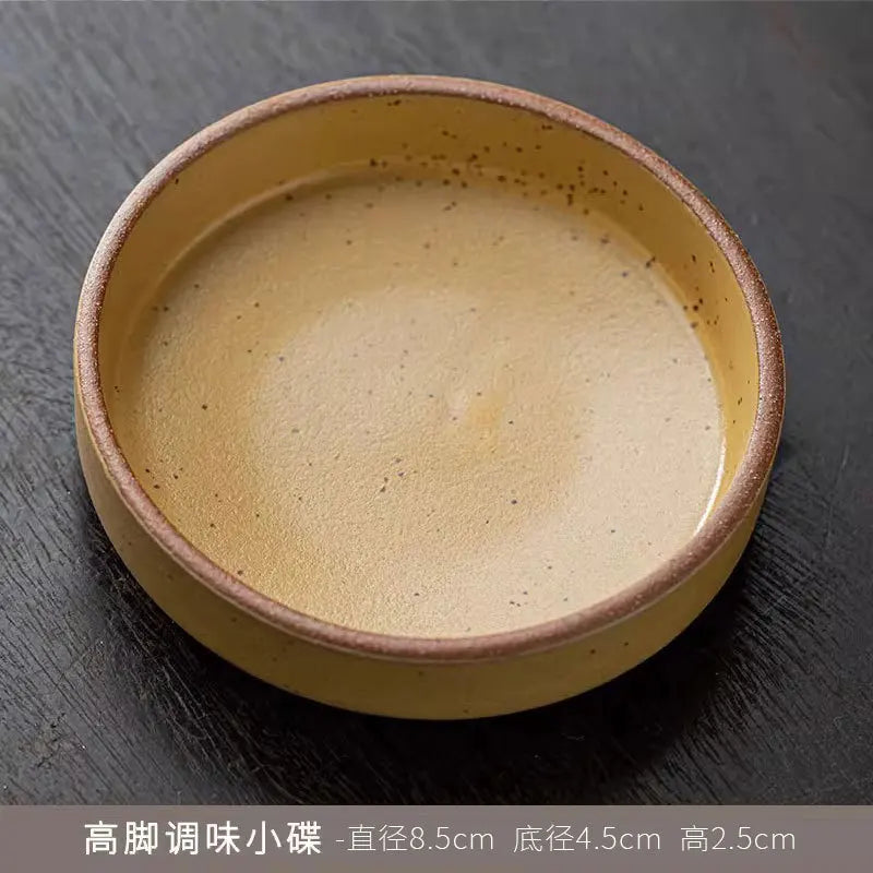 Service de table rond 12 pièces en grès