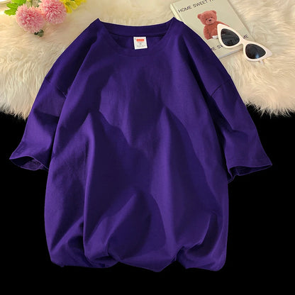 Men's Oversized Short Seleve Y2K Casual Cotton Tees