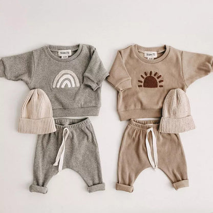 Toddler's Casual Tops + Loose Trousers Set