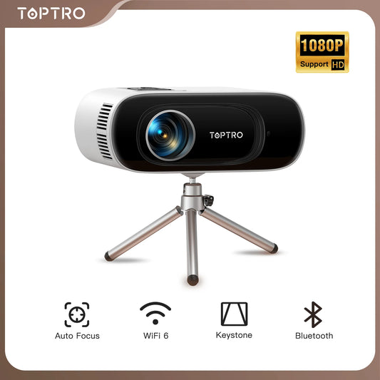 Tragbarer Mini-Projektor 1080P Full HD – 16000 Lumen – WLAN und Bluetooth