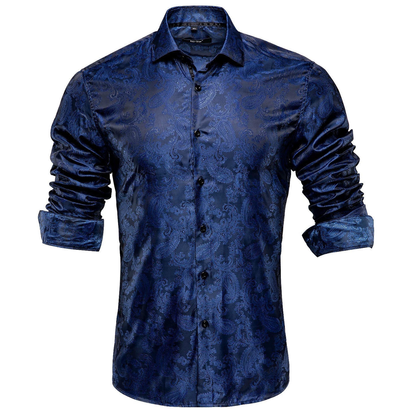 Chemise habillée florale à manches longues de style Steampunk pour hommes