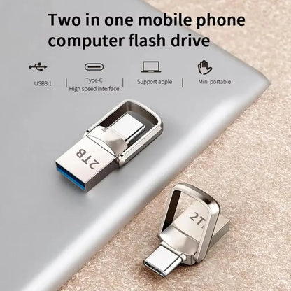 Type-C Metal USB Flash Drive - 32GB to 64GB