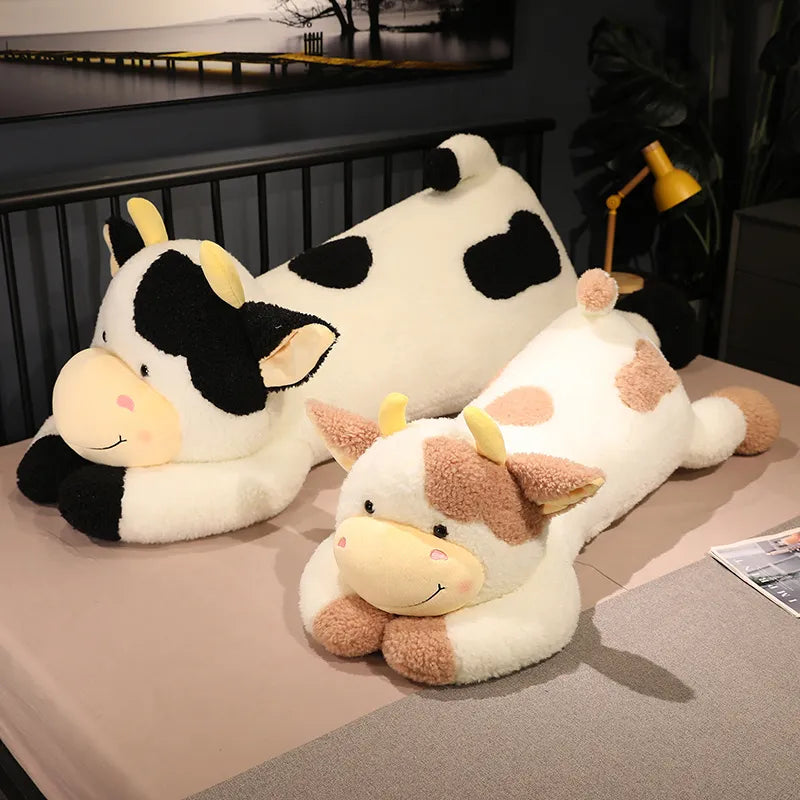 Cute 90cm/110cm Milk Cow Plush Toy