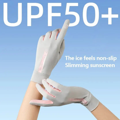 Ice Silk UV Protection Breathable Gloves - Anti-Slip