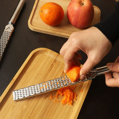 Stainless Steel Garlic Grater Vegetable Fruit Grinder Lemon Zester