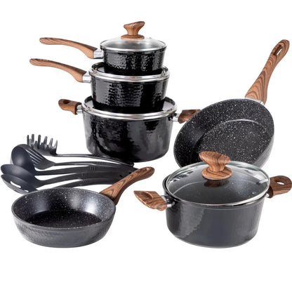 15-Piece Cookware Set Pots and Pans