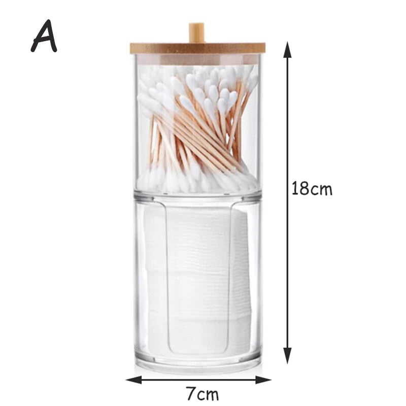 Boîtes de rangement en plastique avec couvercles maquillage