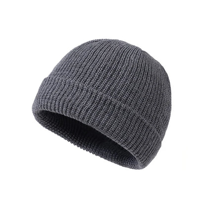 Knitted Wool Beanie - Simple & Trendy Warm Hat