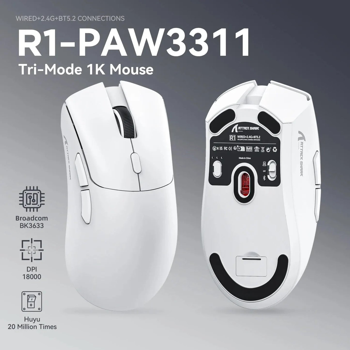 R1 Superlight Wireless Gaming Mouse