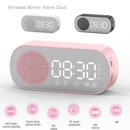 Digital Alarm Clock with Bluetooth Speaker & FM Radio