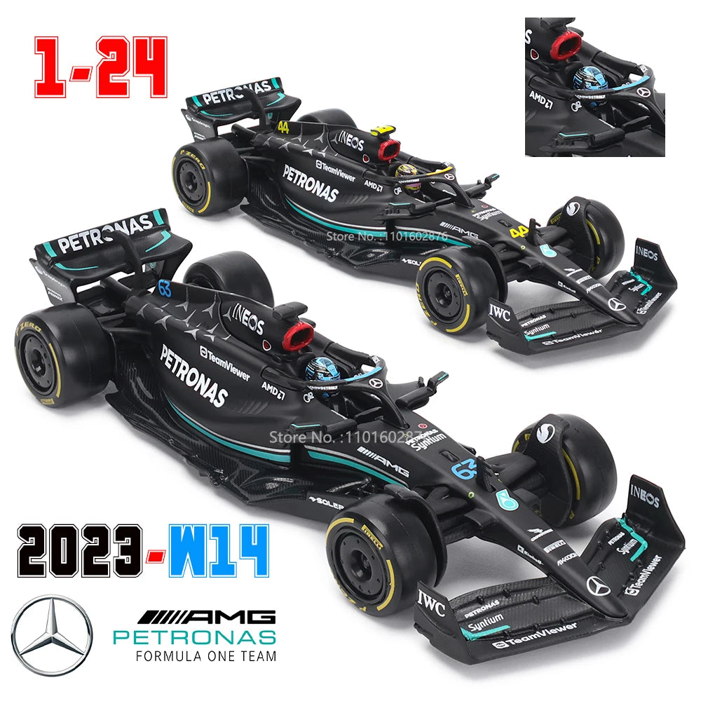 Mercedes-AMG F1 W14 2023 #44 Hamilton #63 George Red Bull RB18 Alloy Formula One Die-Cast Car Model