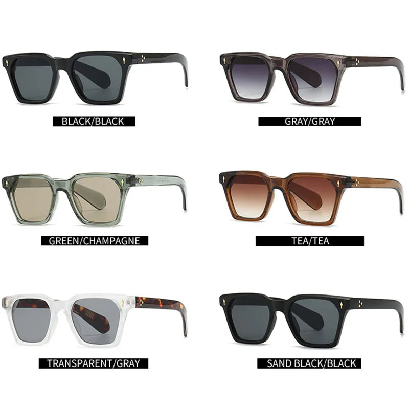 Men/Women's Stylish Eyewear for Sports and Cycling Vintage Square Sunglasses