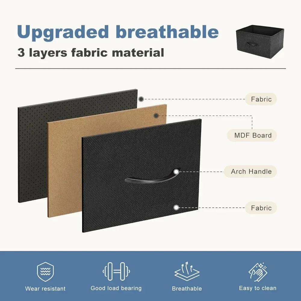 Kommode mit 6 Schubladen und Schminktisch-Set