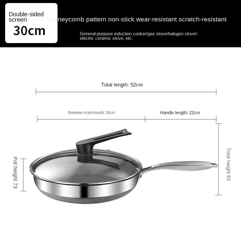 Non-stick  Stainless Steel Frying Pan