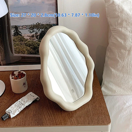 Decorative Irregular Dresser Mirror - Wavy Floor Mirror