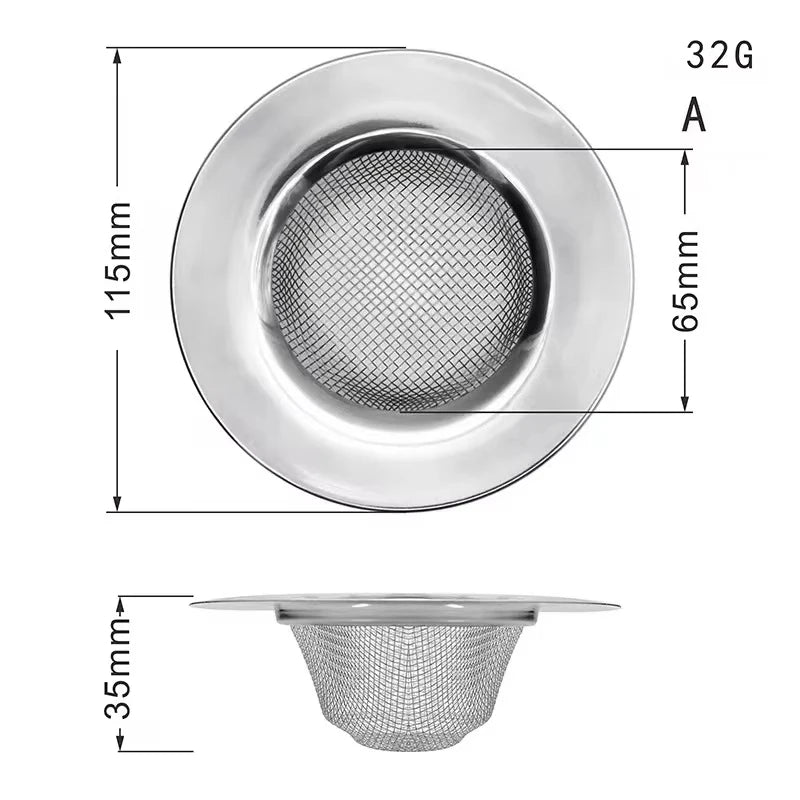 Stainless Steel Mesh Sink Strainer Filter