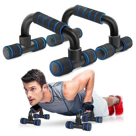 Non-Slip H-Shaped Push-Up Support Bar Gym Handles Power Rack Home Fitness Arm Chest Muscle Training Exercise