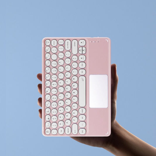 Joli clavier de couleur ronde avec pavé tactile