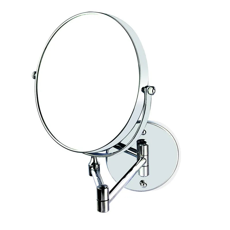 Miroir de maquillage double face à LED noir mat