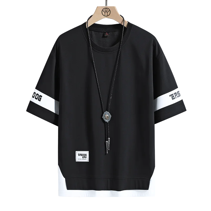 Hip Hop Loose Men's Streetwear T-Shirts - Plus Size 5XL 6XL