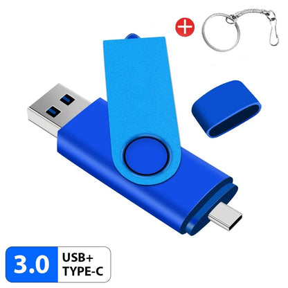 Multifunctional OTG Type-C USB Flash Drive - 32GB to 128GB