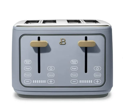 4-Slice Black Toaster - Home Kitchen Appliance