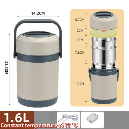 2L Stainless  Electric Lunch Box