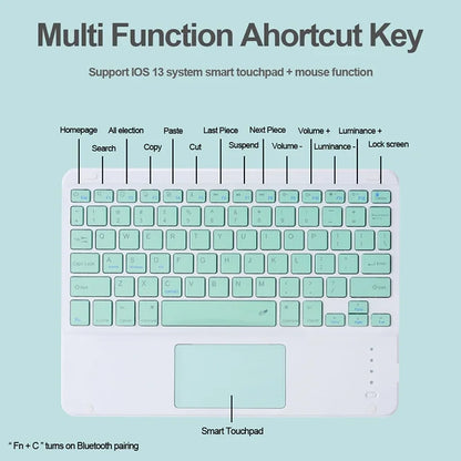 Niedliche Farb-BT-Touch-Tastatur