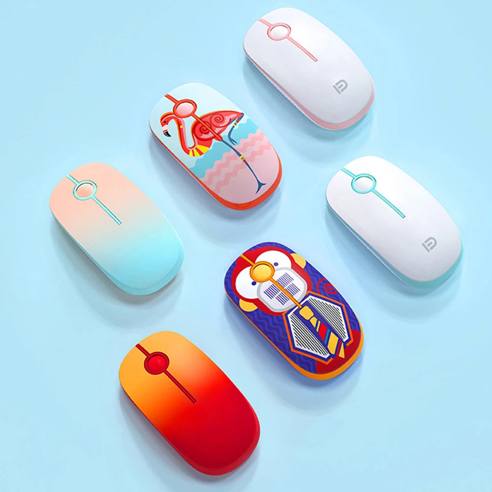 Souris sans fil de dessin animé mignon