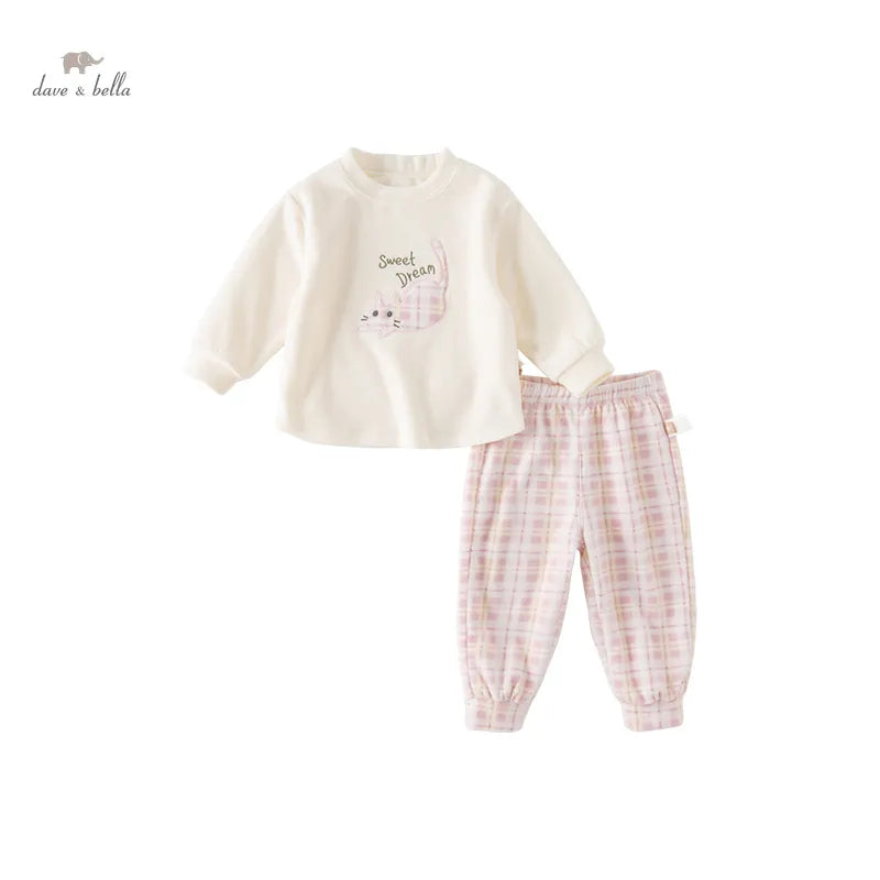 Ensemble pyjama en polaire tricoté pour enfants