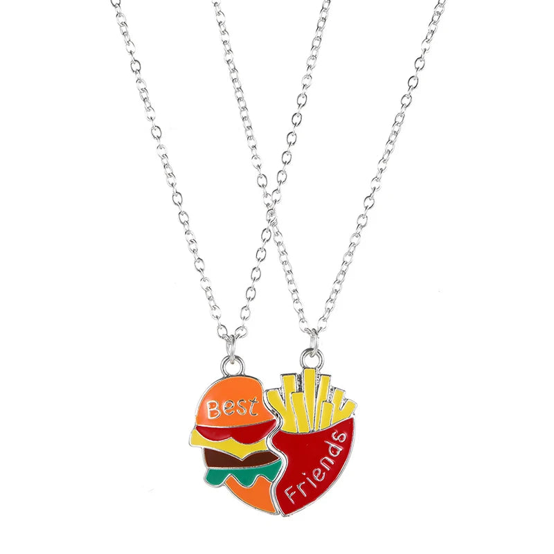 Cute Sushi BFF Necklaces Set