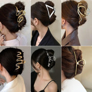 Geometric Gold & Silver Hair Claw