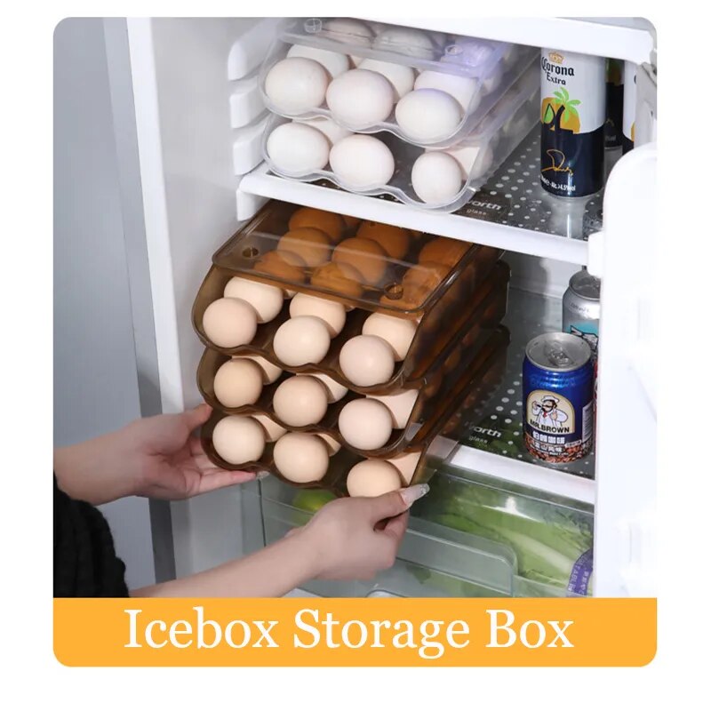 Egg Storage Box 1/2/3Layer Egg Crisper