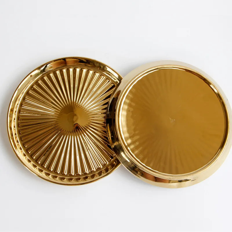Plaque de séparation de graisse en céramique dorée coréenne de haute qualité