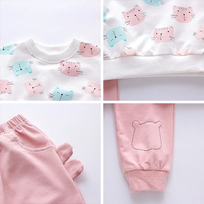 1-4 Years Old Baby Girl Casual Clothing Sets