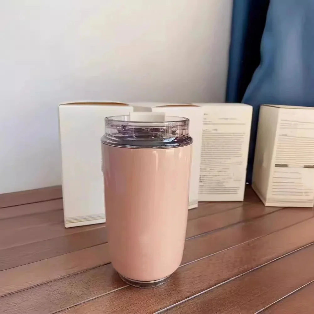 Tragbare 240-ml-Kaffeethermoskanne aus Edelstahl – auslaufsicherer Reisegetränkebecher